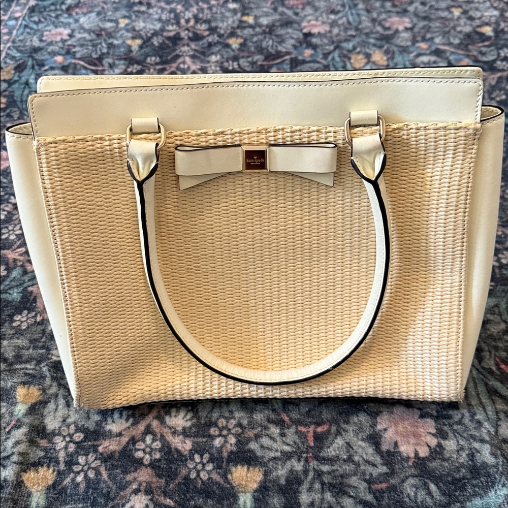 Kate Spade Cream and Tan Shoulder Bag